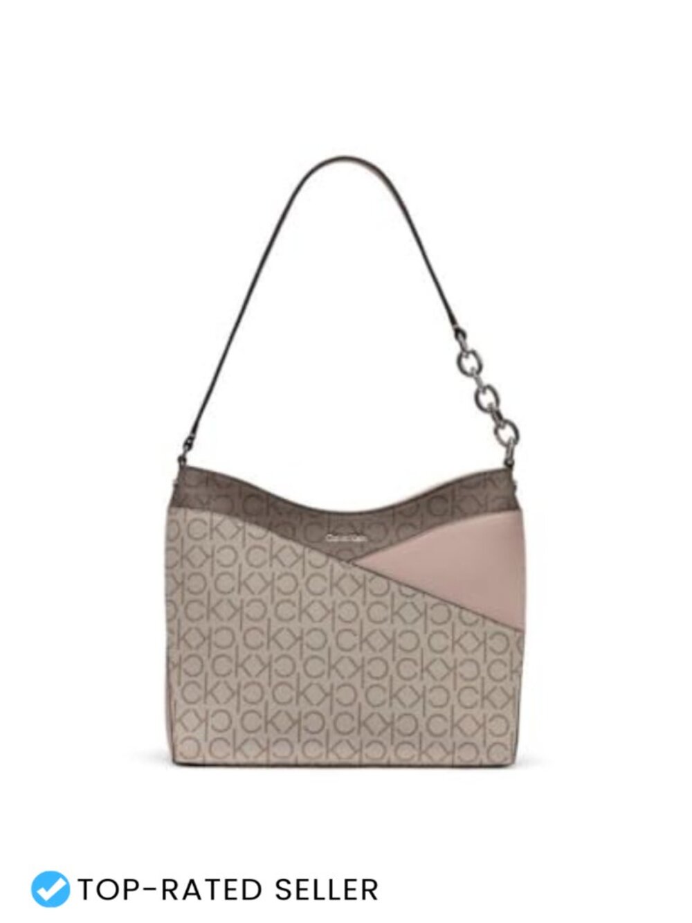 Vegan Leather Chain Hobo Shoulder Bag Zip Travel